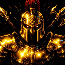 Kromiius crest — spartan warrior helmet emblem